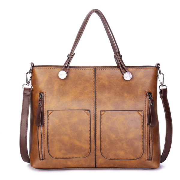 Women Top-Handle Bags, Leather Tote Bags Vintage Shoulder Bag Satchel Purse and Handbags